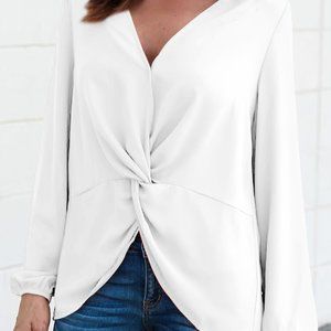 Billowy Lightweight Top W/ Twisted Detail #13